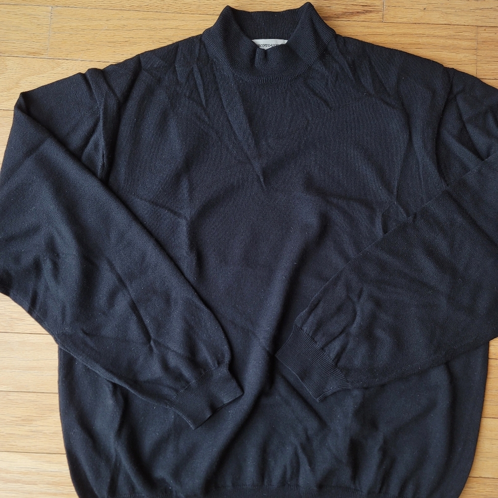 Pronto-Uomo black Turtle Neck Sweater